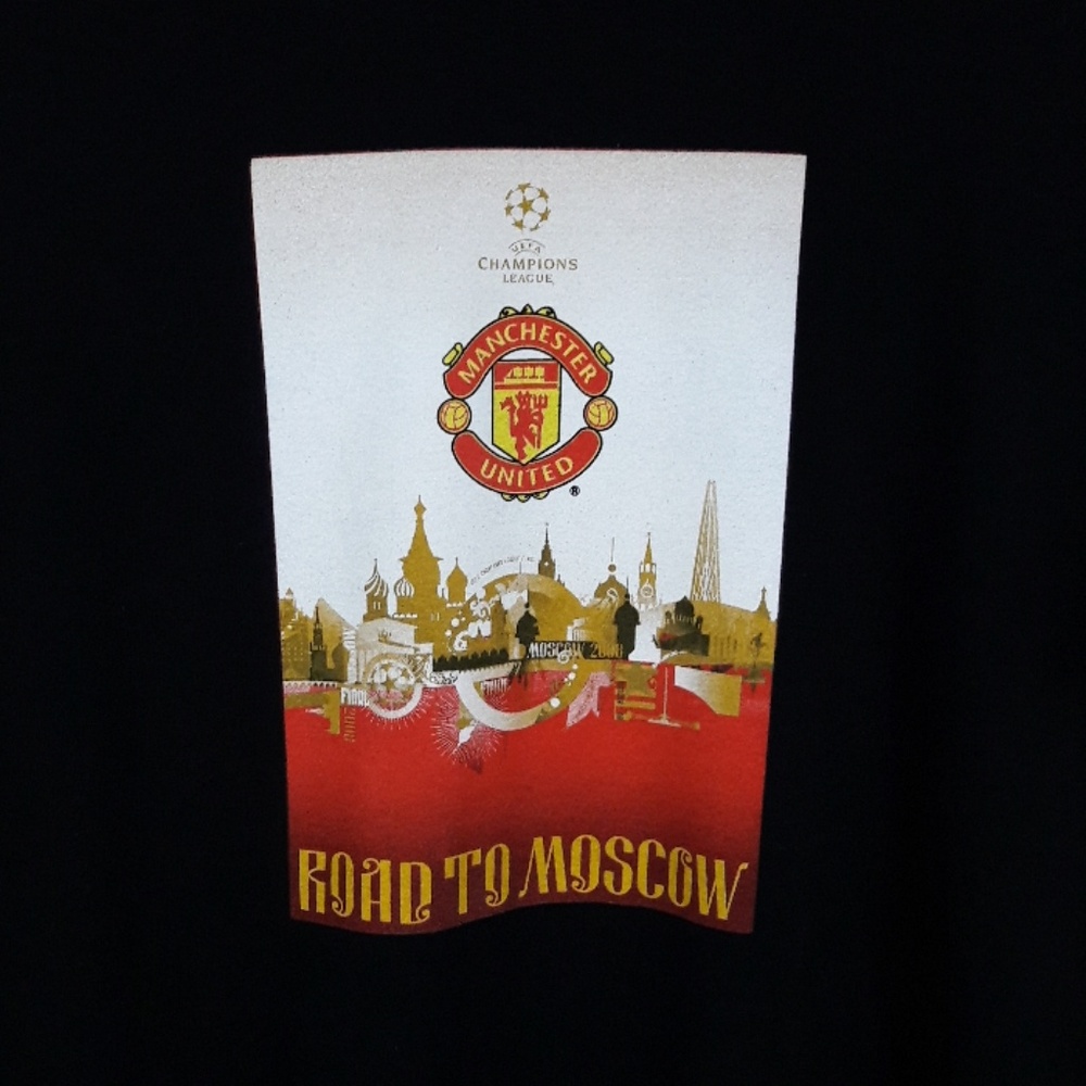 UEFA Manchester United Road to Moscow 2008 T Shirt